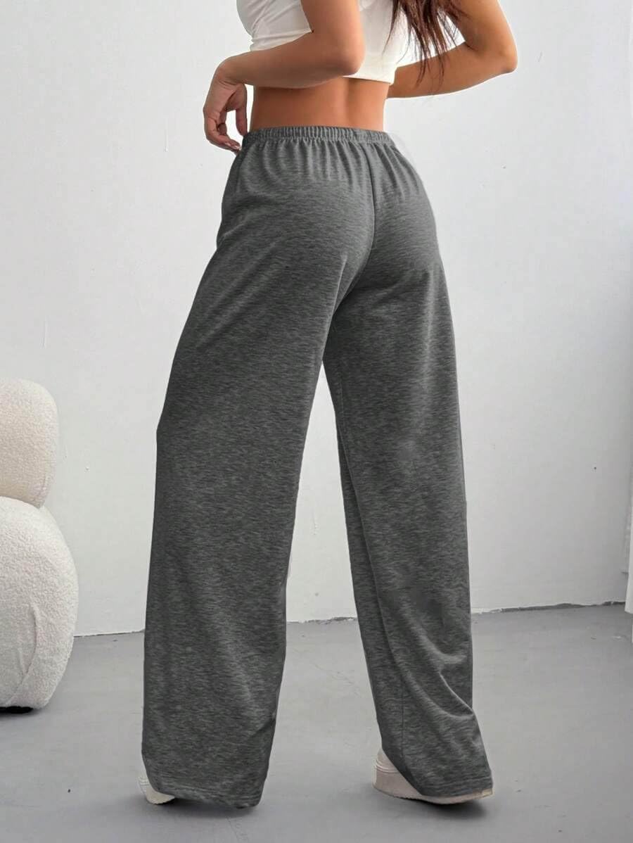 Women'S Baggy Sweatpants with Pockets Wide Leg High Waisted Casual Sweat Pants Lounge Drawstring Joggers Gym Workout Pants