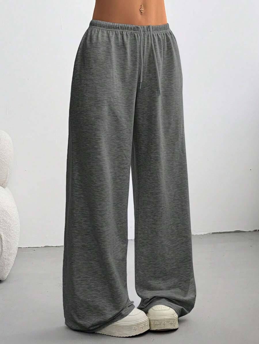 Women'S Baggy Sweatpants with Pockets Wide Leg High Waisted Casual Sweat Pants Lounge Drawstring Joggers Gym Workout Pants