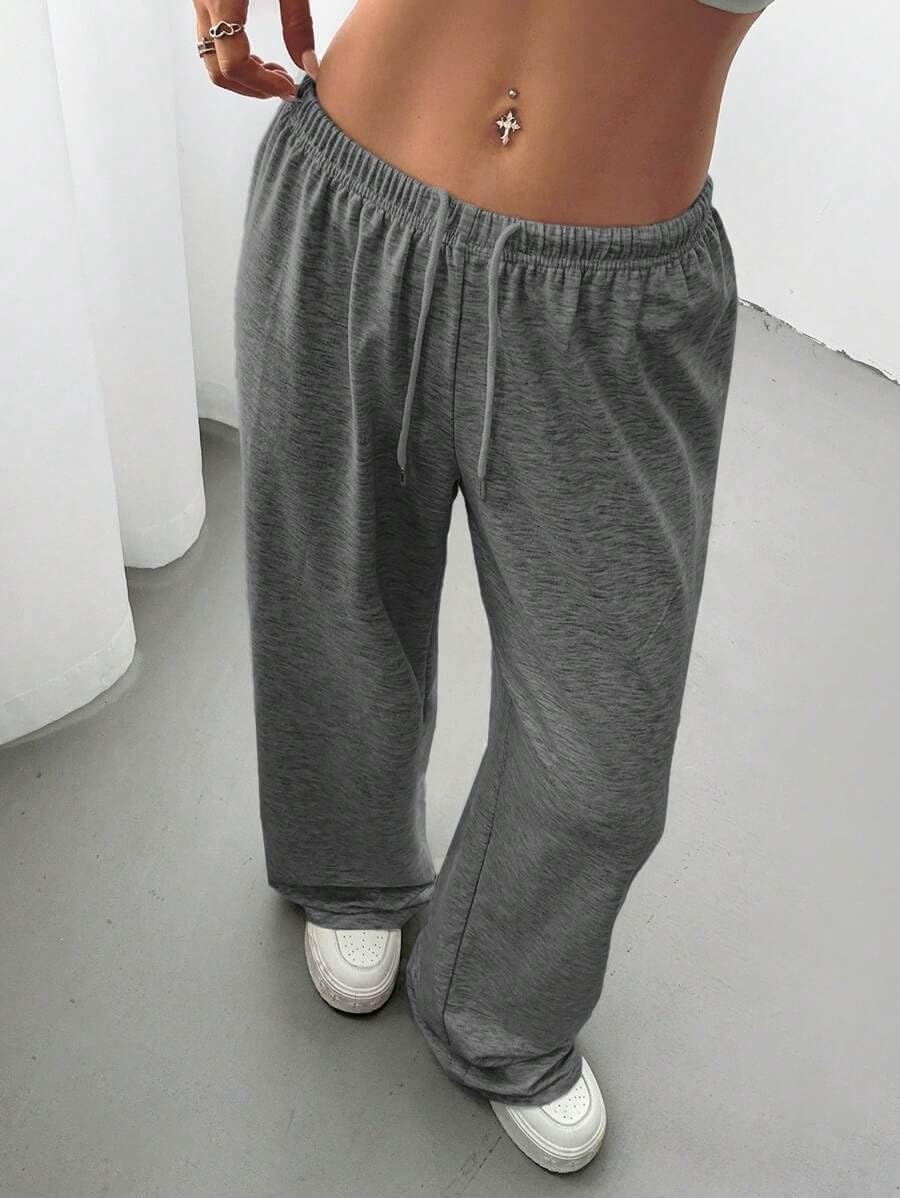 Women'S Baggy Sweatpants with Pockets Wide Leg High Waisted Casual Sweat Pants Lounge Drawstring Joggers Gym Workout Pants